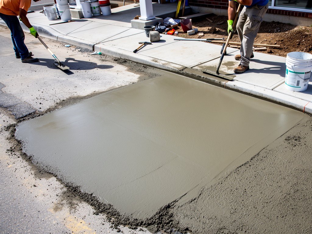 Concrete crack repair in Waller TX